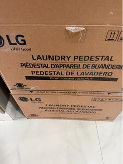 Two new LG washer and dryer pedalstools