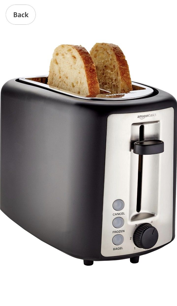 AmazonBasics Extra Wide 2 Slice Toaster