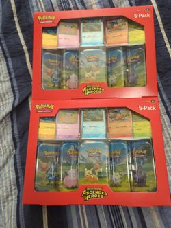 🔥 Pokémon TCG Mega Evolution: Ascended Heroes Mini Tin 5-Pack Collection!