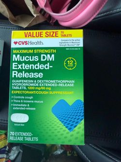 Mucus dm extended release