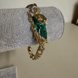 Gold Filled Saint Jude Bracelet 8.5 Inches 