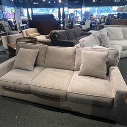 SLEEPER Macy's Queen 86"' Sleeper Sofa - Beige Fabric - AS IS - SKU: 88VX1F