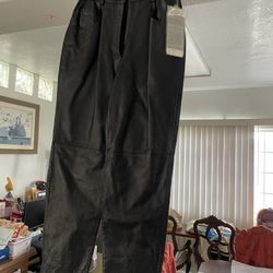 Women’s Leather Black Pants Size 8 New 