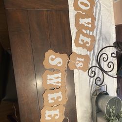 Custom “Love Is Sweet” Sign 