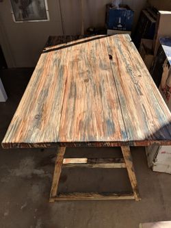 Office desk work desk custom stained job