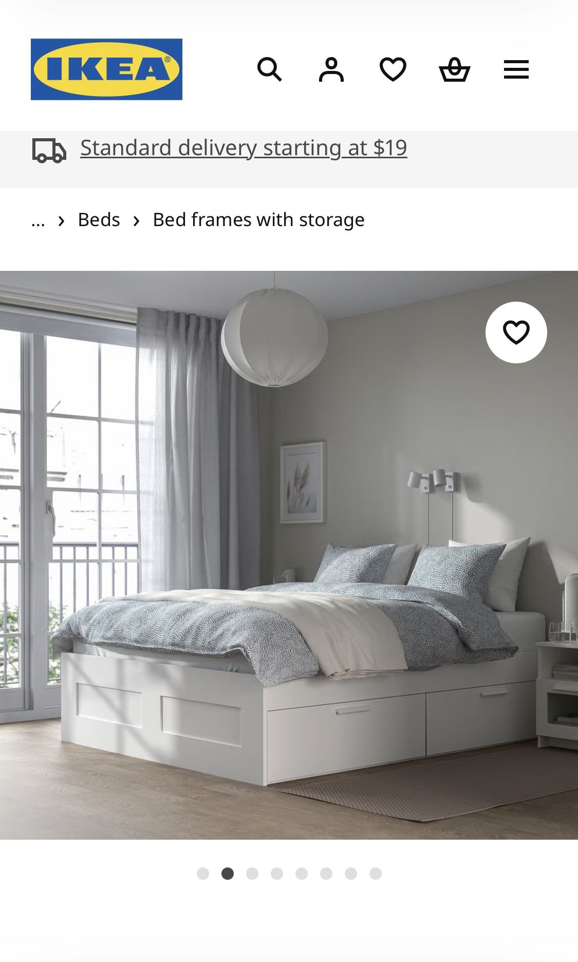 Full BRIMNES Bed frame with storage