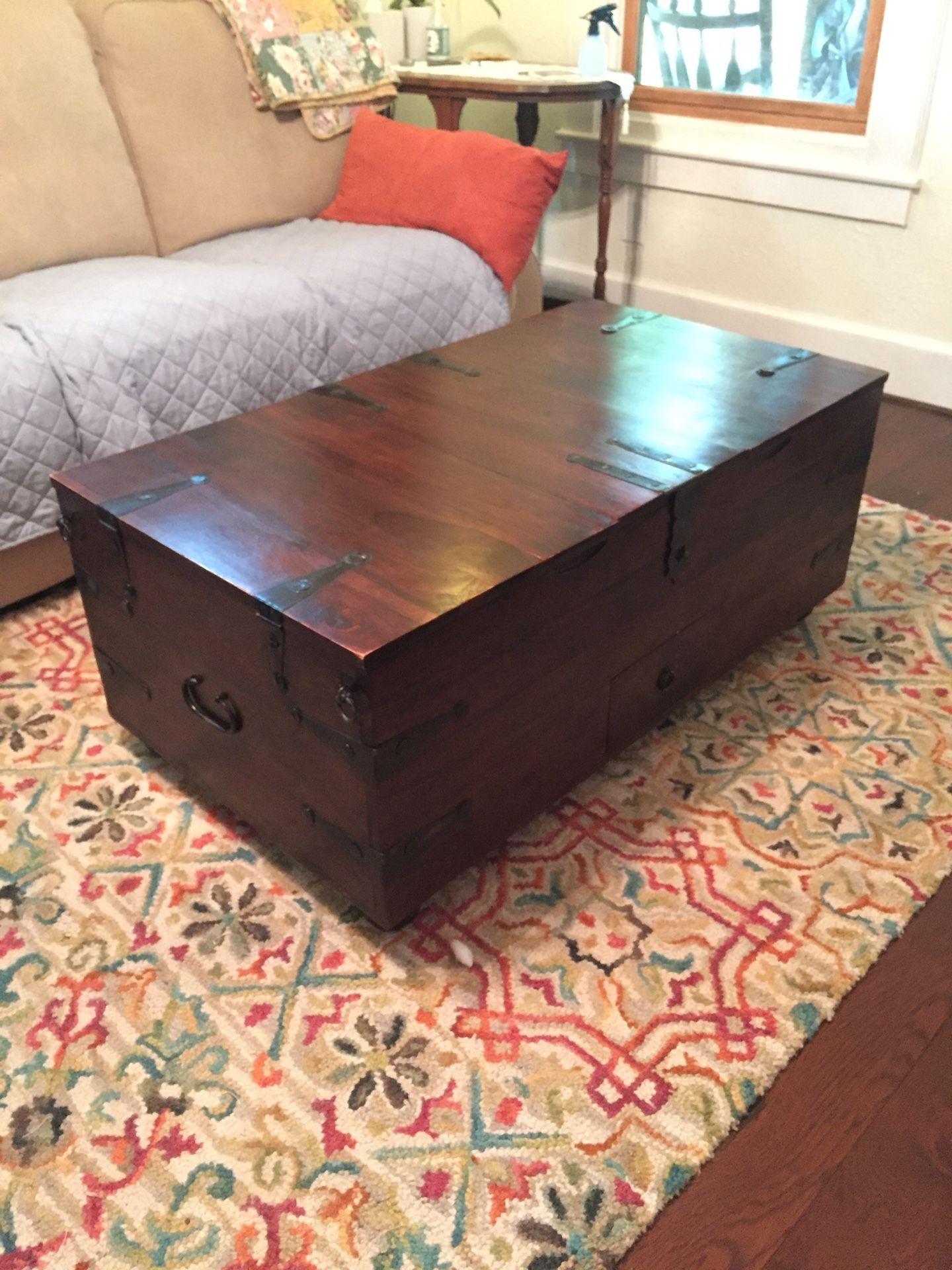 Pottery Barn Storage Trunk Style Coffee Table