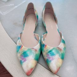 Stuart Weitzman Tie-Dye Flats - Excellent Condition