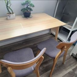 Kitchen Table And Two Matching Chairs 