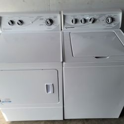 Queen Queen Commercial Quality Top Load Washer With Agitator And Stainless Steel Tub Gas Dryer With Stainless Tub HEAVY DUTY RELIABLE 