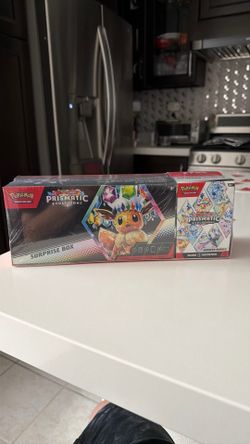 Scarlet & violet Prismatic evolutions surprise box + booster bundle