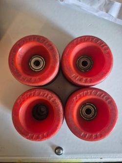 1970s Red Kryptonics 65mm 1977/1978. I had these a long time 
Avaliable from panorama city 
.