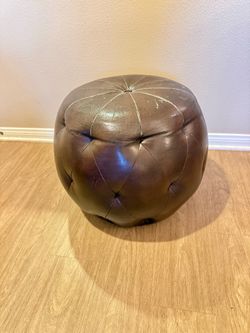 Leather Ottoman/Footstool piece