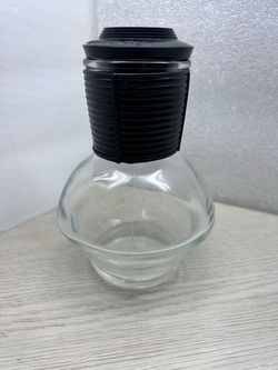 Mint 1950's Vintage Glasbake Hottle Carafe Glass Milk Tea Coffee Bottle With Lid