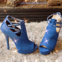 Just Fab “Clarabelle” Peep Toes Stiletto Heels