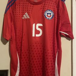 Chile Red Valdés Home Jersey 