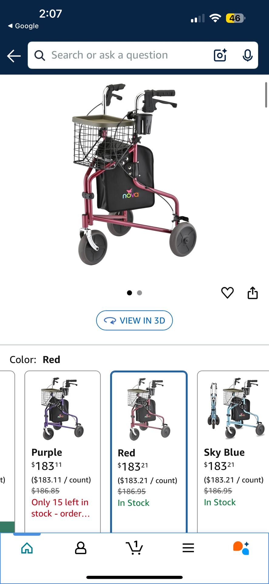 Nova Traveler Wheel Walker