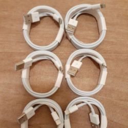 6pcs For $30 Charger Cables (6ft Length)