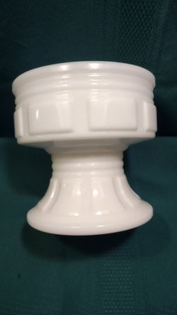 Vintage Randall Glass Company Footed Milk Glass Vase