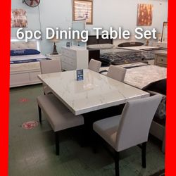 ✨ 6pcs Dining Table Set