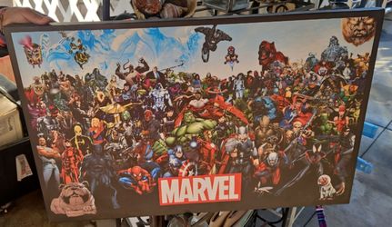 Marvel Characters Framed Poster Print