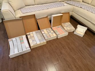 Large Lot of Trading Cards in Storage Boxes