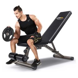 $65 $302#63  FEIERDUN Workout Benches,Adjustable Utility Weight Bench