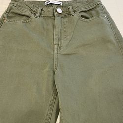 Zara wide leg cropped pants