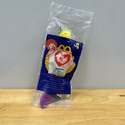 McDonalds Happy Meal Ty Beanie Baby Inch the Worm #4 Plush Animal Toy 1998 NEW