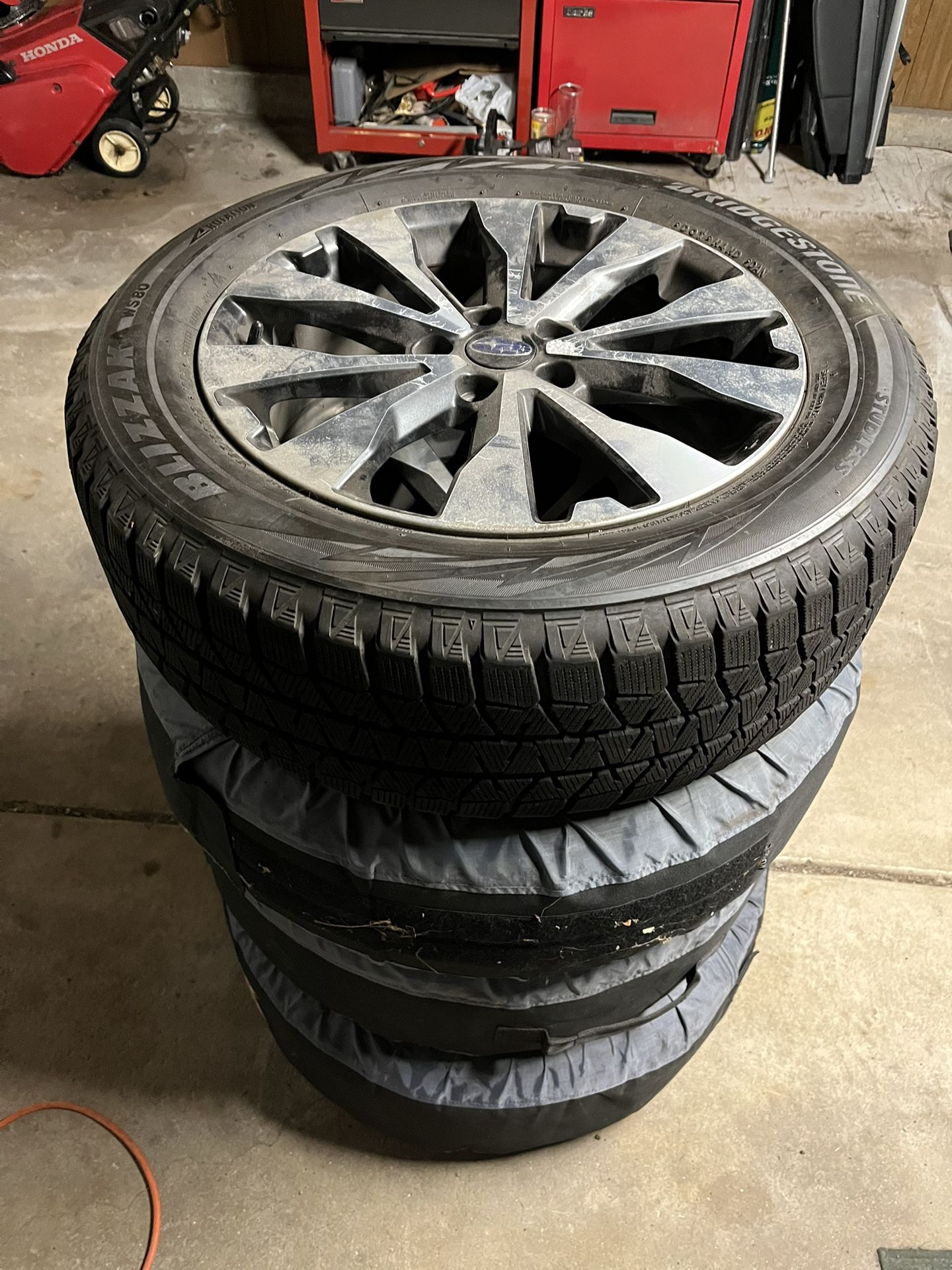 Subaru Outback Wheel Set (4) With Blizzak Snow Tires
