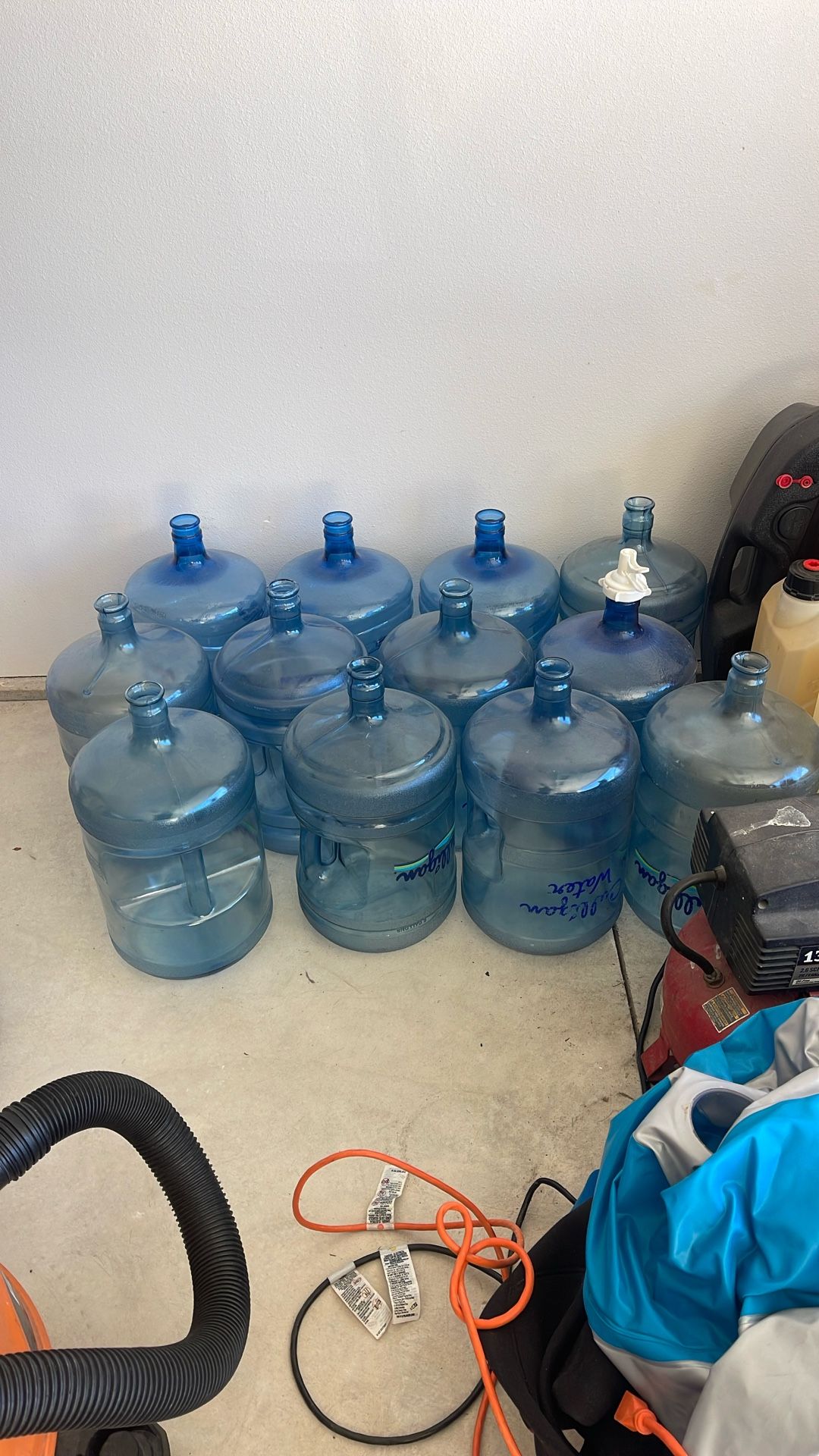 12- 5 Gallon Water Bottles