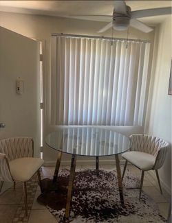 Dining table with 2 chairs