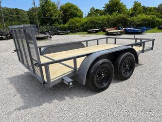 New 6.5x12 HD Rockbuilt Tandem Utility Trailer