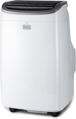 BLACK+DECKER 10,000 BTU Portable Air Conditioner for Rooms up to 450 Sq. with Remote Control, White