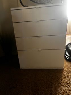 White 4-Drawer Dresser