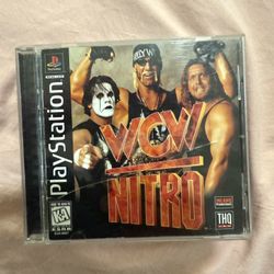 WCW Nitro (Sony PlayStation 1, 1998) PS1 Black Label CIB Complete With Manual