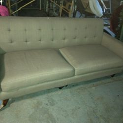 Retro Grays Small Couch
