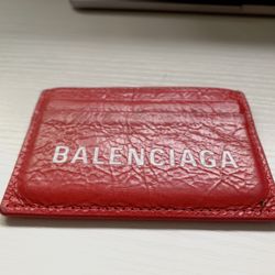 Balenciaga Leather Card Holder