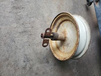 Wheel Barrow Rim & Axle W/brackets