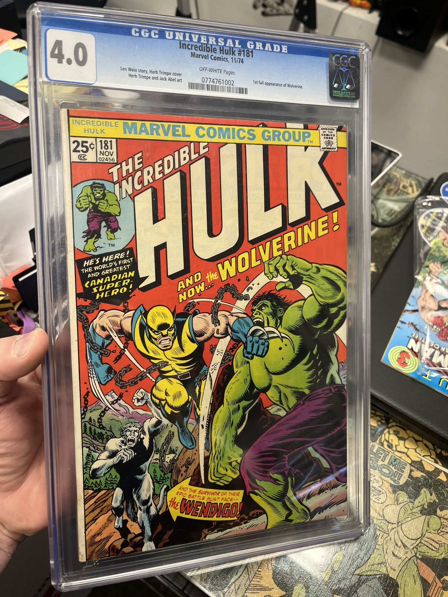 Hulk #181 CGC 4.0 Blue Label