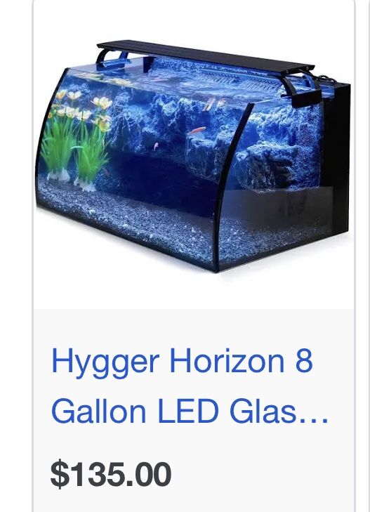 Hygger Aquarium Fish Tank 8 Gallon 