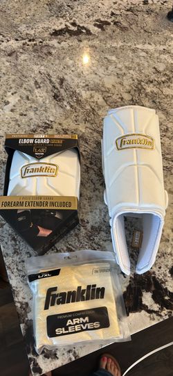 New White Franklin Elbow Gaurd And leg Gaurd