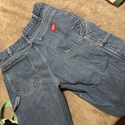 6 used dickies work pants