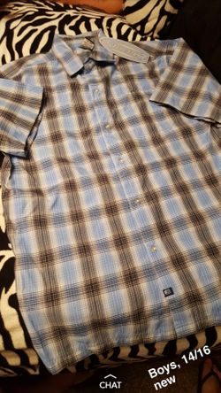 New Plaid Shirt, Boys 14/16