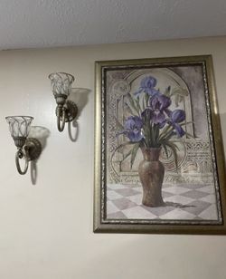 Home Interior Frame With Sconces