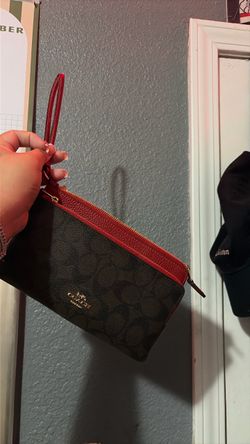Coach double zip wallet