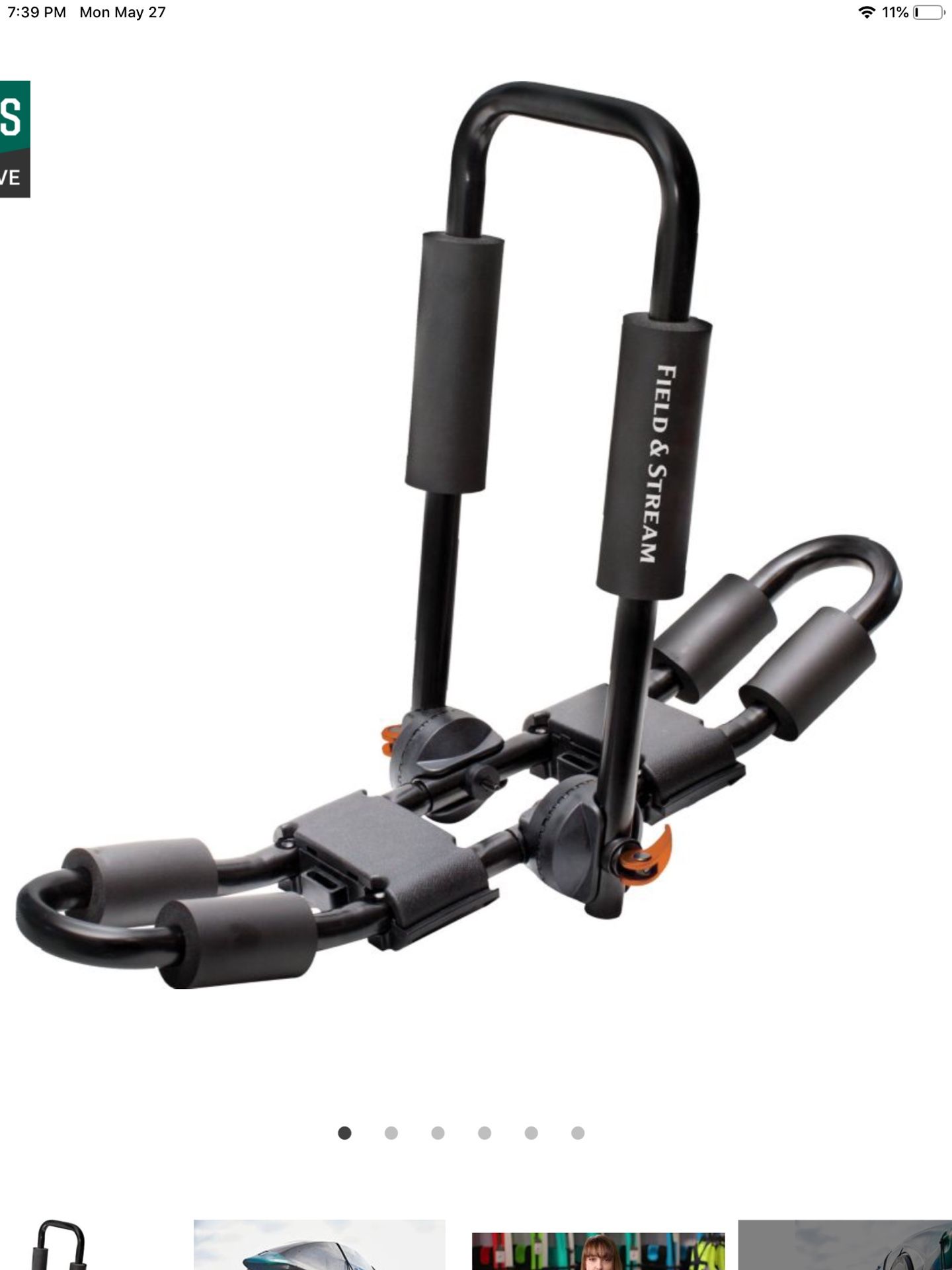 2 Field & Stream 3-in-1 Multifunction Kayak Carriers