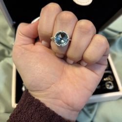Tacori Blue Topaz Ring 