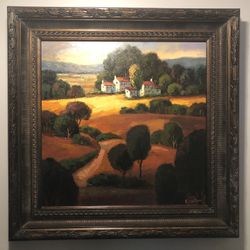 40” x 40” Oil Painting by E Collins