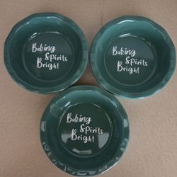 Holiday Time Mini Pie Pan, Stoneware, 5.5"